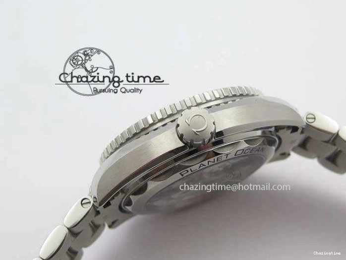 0404 Trendy 2016 Planet Ocean 43.5mm SS V6F Best Edition Black Dial On SS Bracelet A 8210